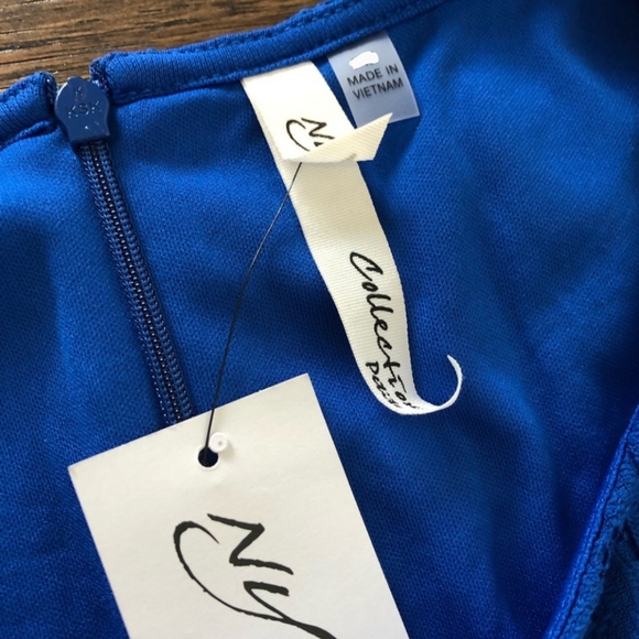 Royal Blue Lace Ladies Dress Sz PL NEW - Picture 5 of 5